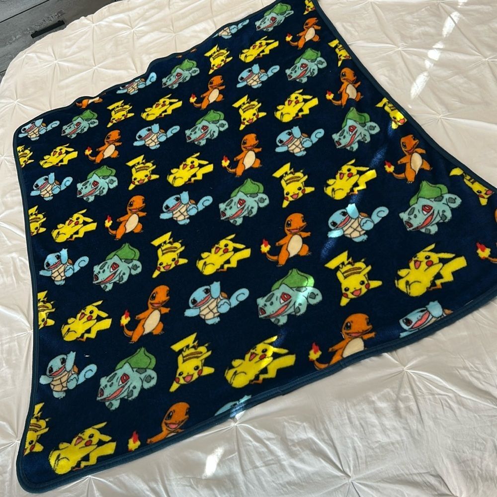 Northwest Pokemon Characters Fleece Blanket Size 48 x 42 inches